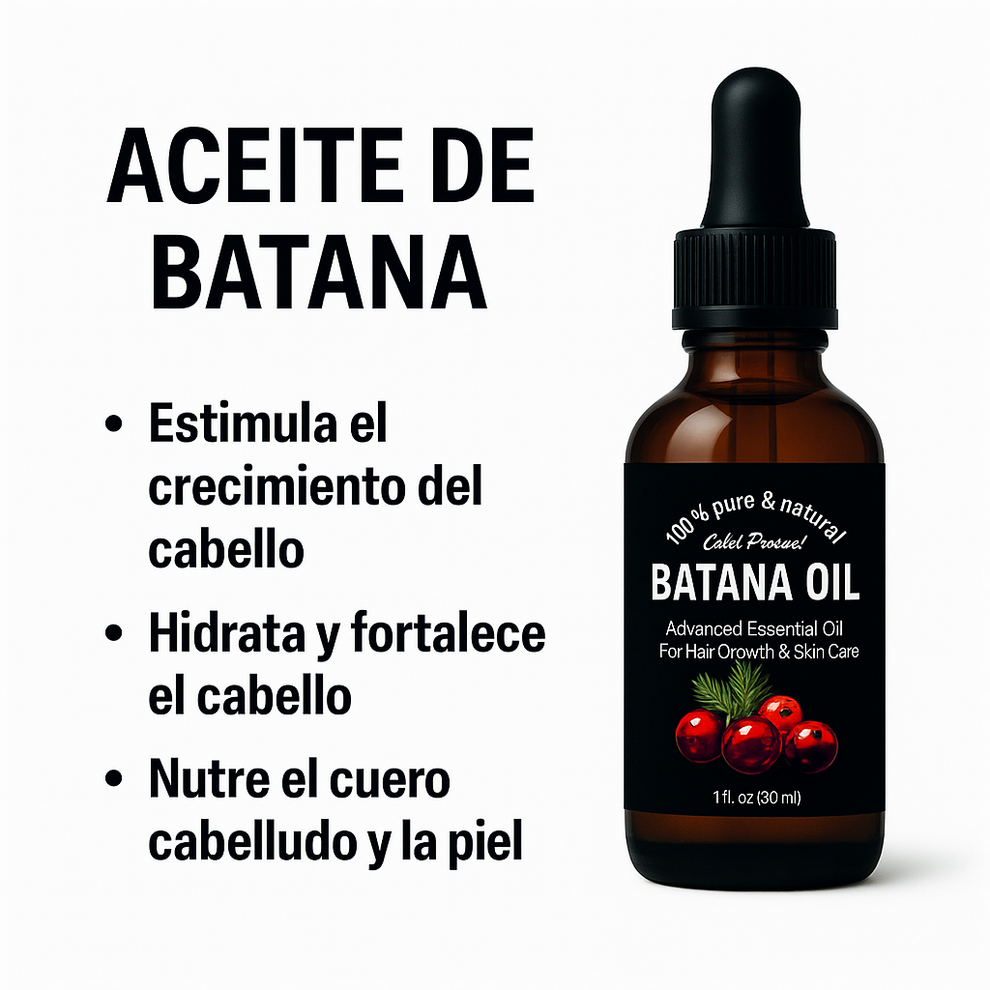 Aceite de batana 60ml para el crecimiento del cabello, barba, cejas y pestañas, elimina las puntas partidas, mejora la luminosidad y la nutrición del cabello 🎁 Envió Gratis