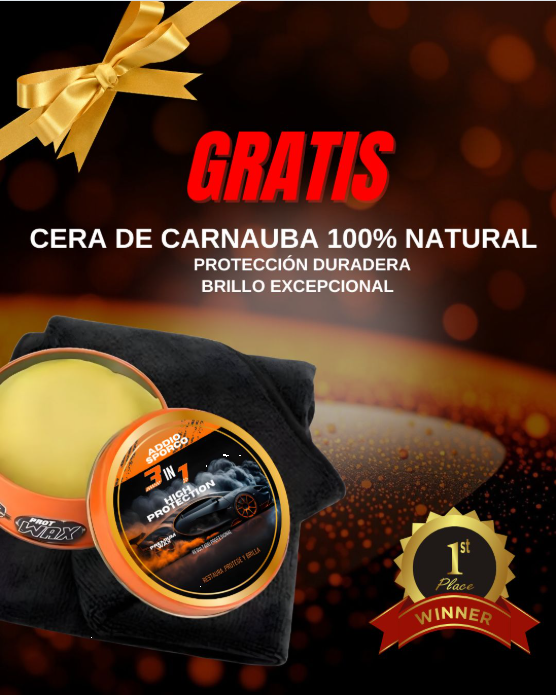 Combo Spray + Cera Restauradora Máxima Protección y Brillo Extremo 🎁 Gratis Paño de Microfibra