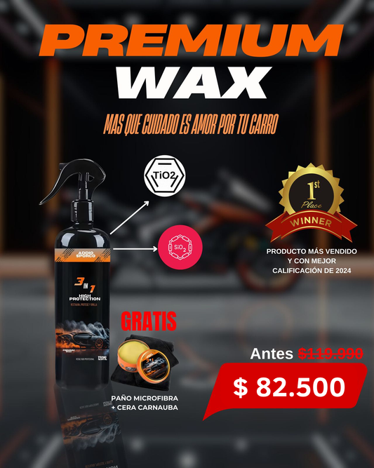 Combo Spray + Cera Restauradora Máxima Protección y Brillo Extremo 🎁 Gratis Paño de Microfibra