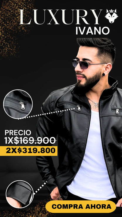 CHAQUETA IVANO CUEROTEX PREMIUM 🎁 ENVIO GRATIS