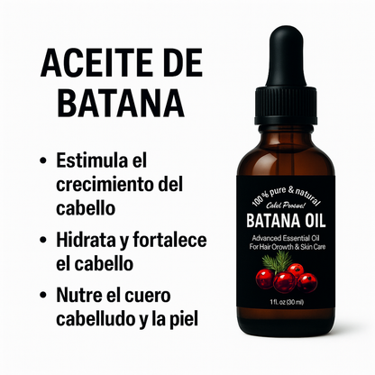 Aceite de batana 60ml para el crecimiento del cabello, barba, cejas y pestañas, elimina las puntas partidas, mejora la luminosidad y la nutrición del cabello 🎁 Envió Gratis