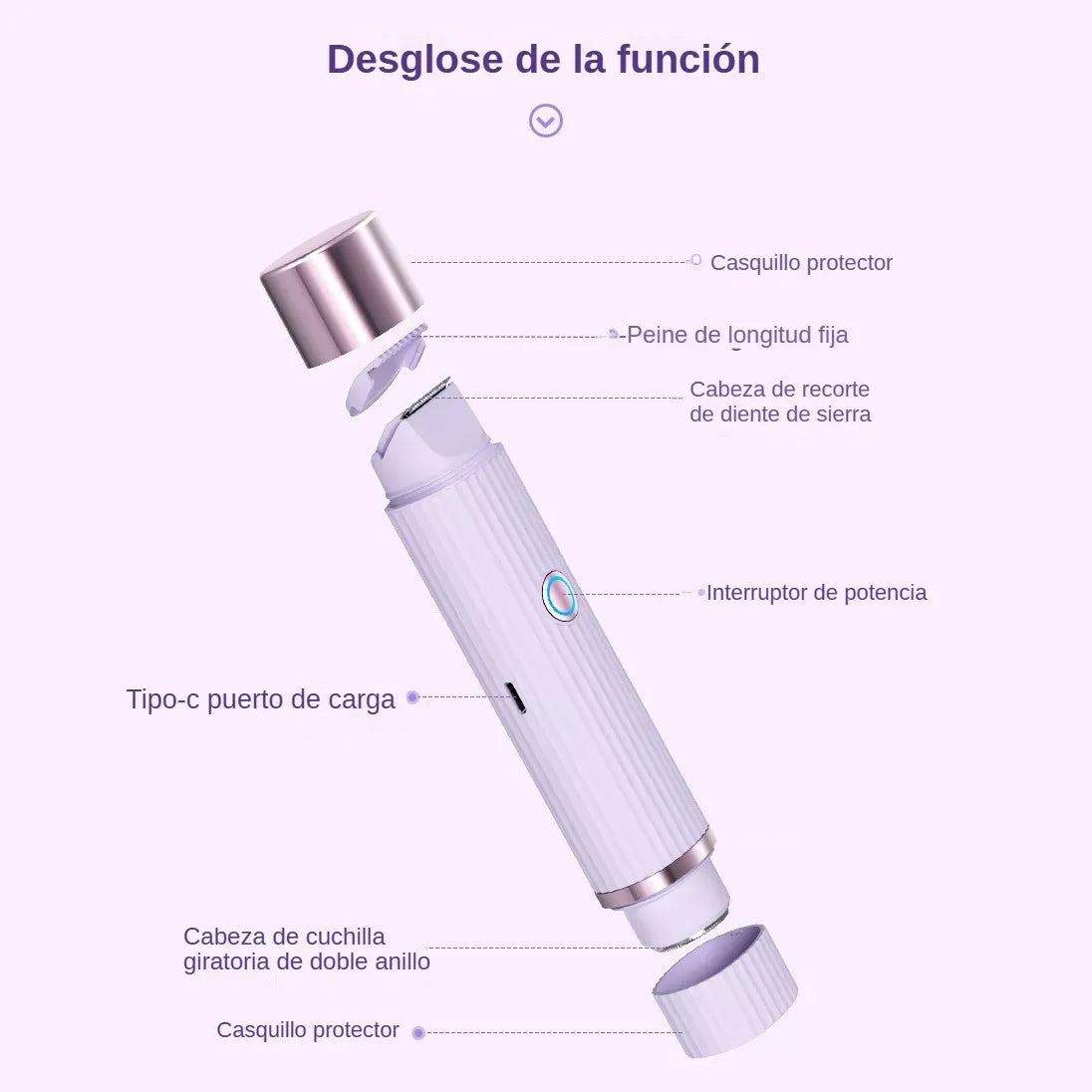 Maquina Depiladora Doble Punta Shaver para cara y cuerpo🎁 hoy 50% DCTO