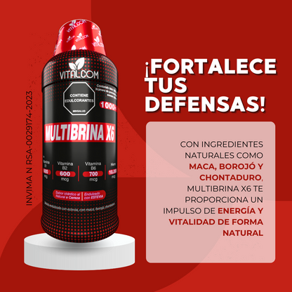 Multibrina liquida cereza x 1000ml, mejora la concentración y nutre tu cerebro🎁 Envió Gratis