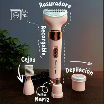 Afeitadora Electrica 4 en 1 Shaver para Dama cara, cuerpo, nariz y cejas 🎁 hoy 50% DCTO