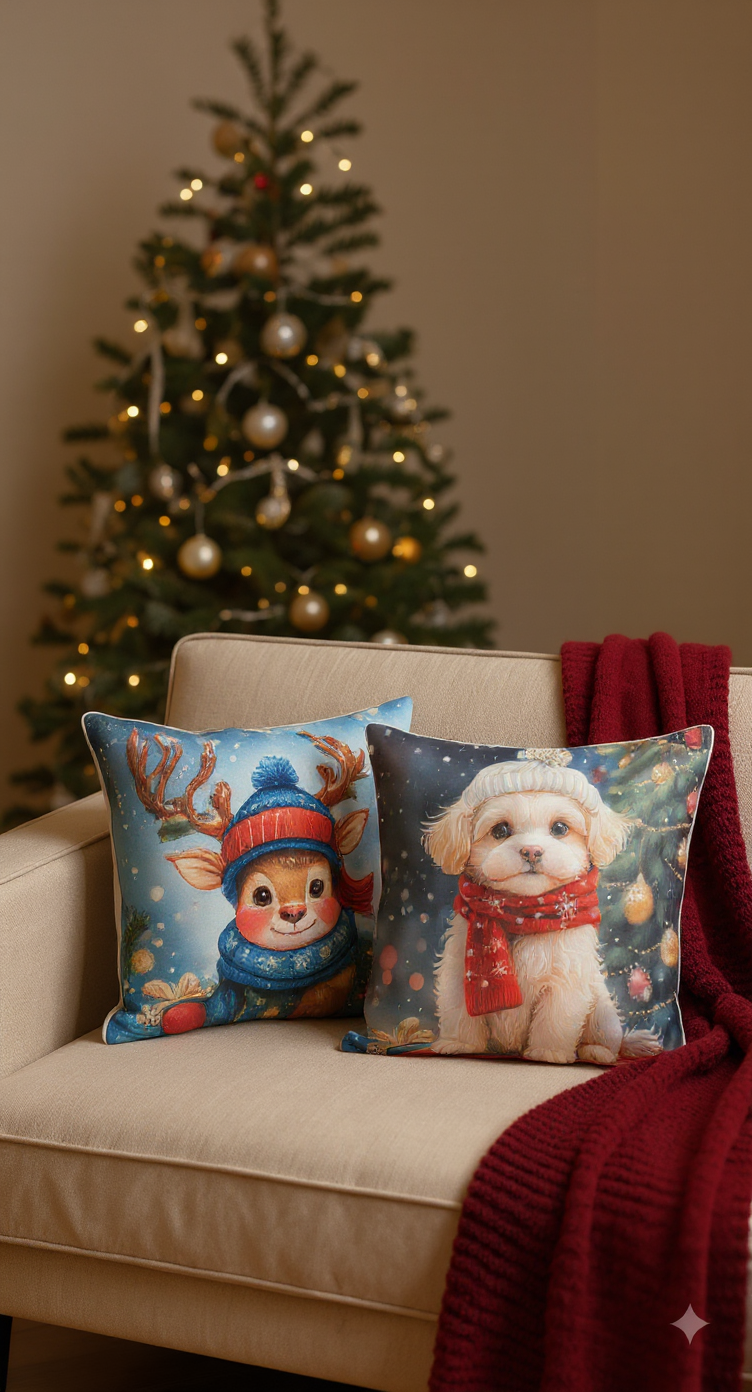 Cojines Navideños Pack X2 X3 X4 Surtidos🎁 Envió Gratis