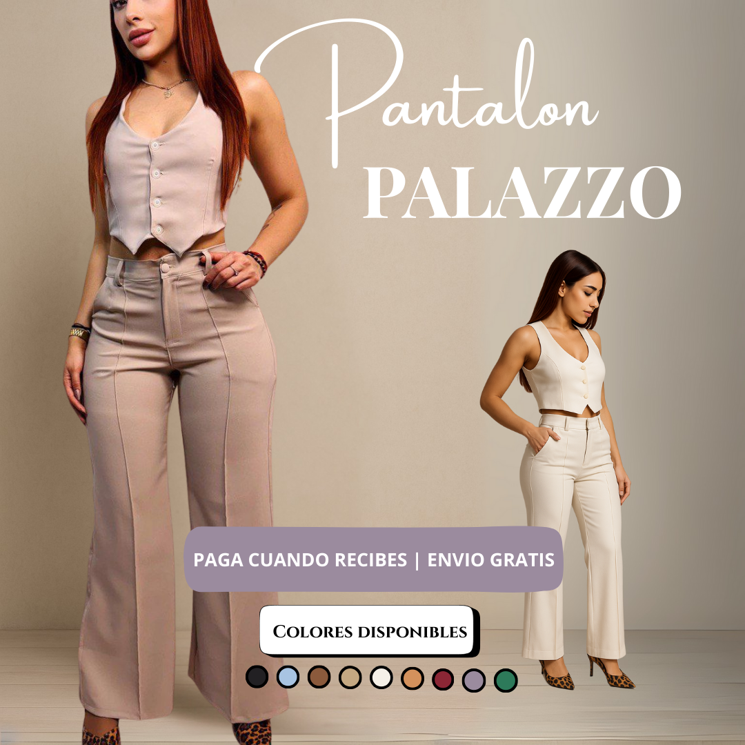Pantalón Palazzo horma perfecta + 🎁 Envío gratis
